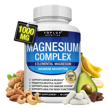 MAGNESIUM COMPLEX™- 8 EN 1 / 90 capsulas - Últimas Unidades 🔥