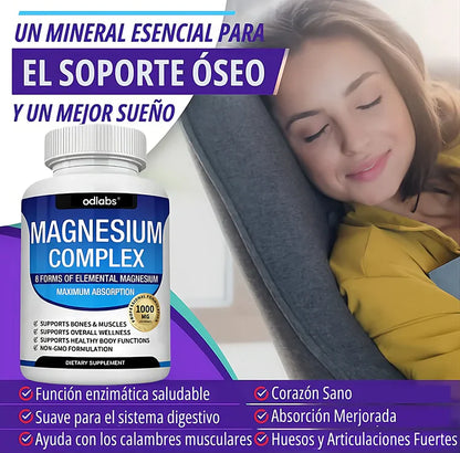 MAGNESIUM COMPLEX™- 8 EN 1 / 90 capsulas - Últimas Unidades 🔥